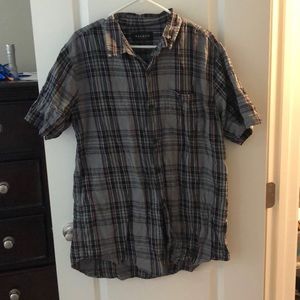 PacSun Short Sleeved Plaid Flannel